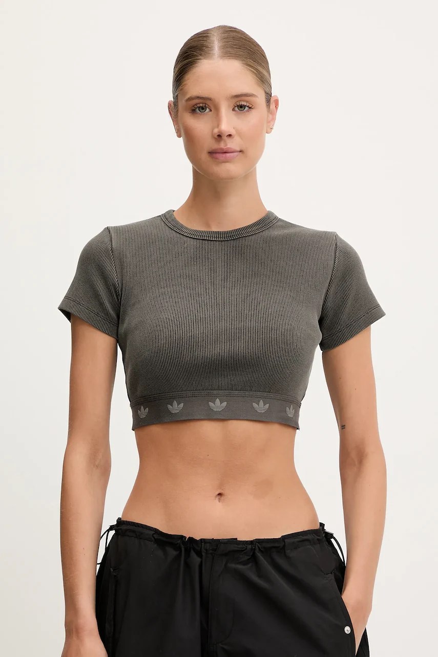 Tricou rib SS Top de la adidas originals Tricou rib SS Top de la adidas originals