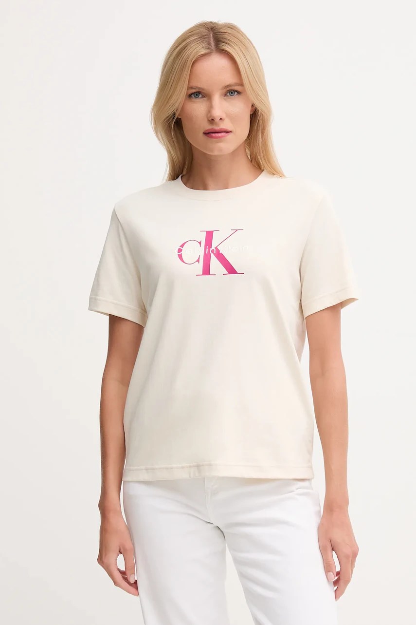 Tricou de damă calvin klein jeans din bumbac Tricou de damă calvin klein jeans din bumbac