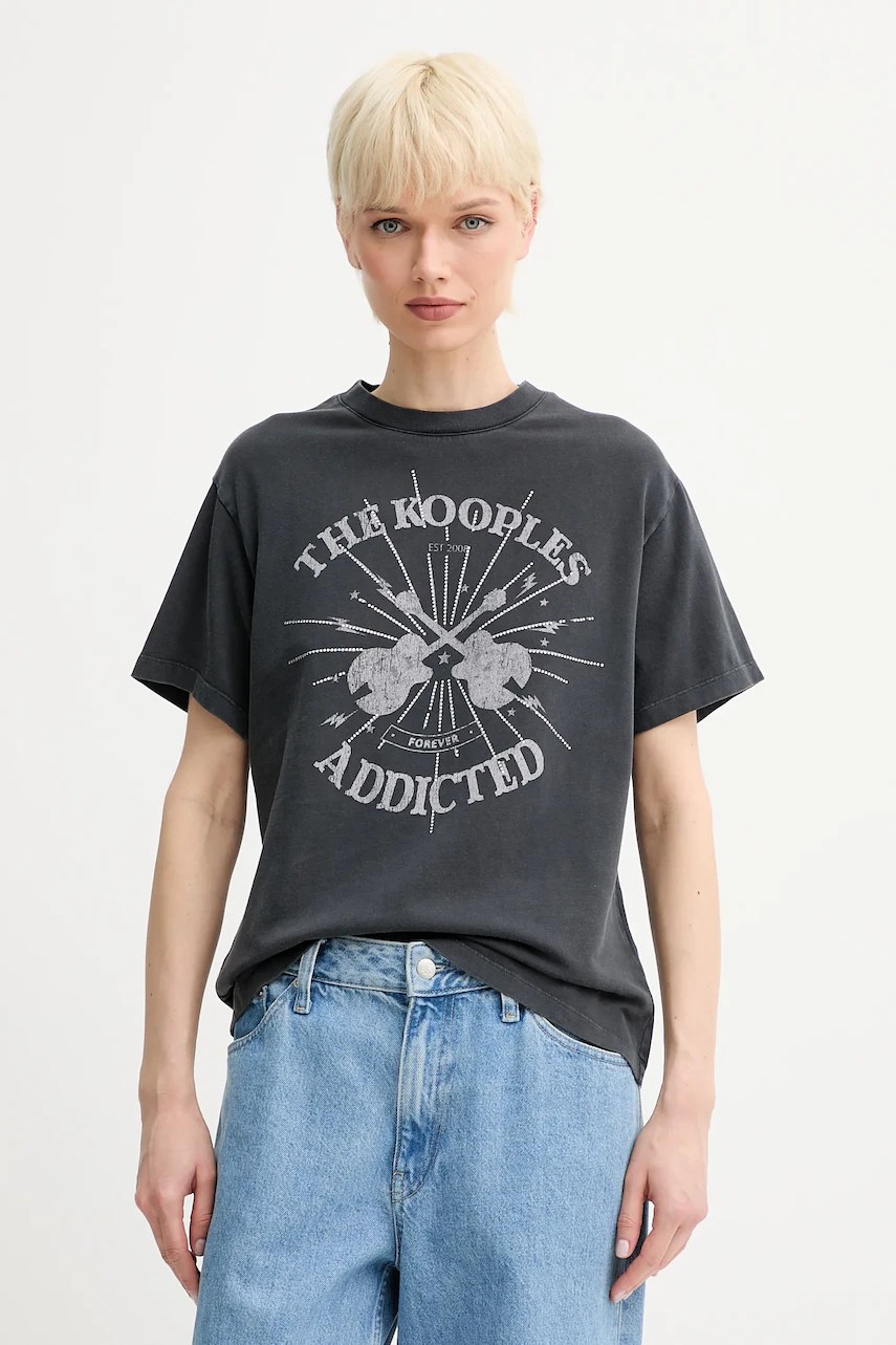 Tricou din bumbac the kooples Tricou din bumbac the kooples