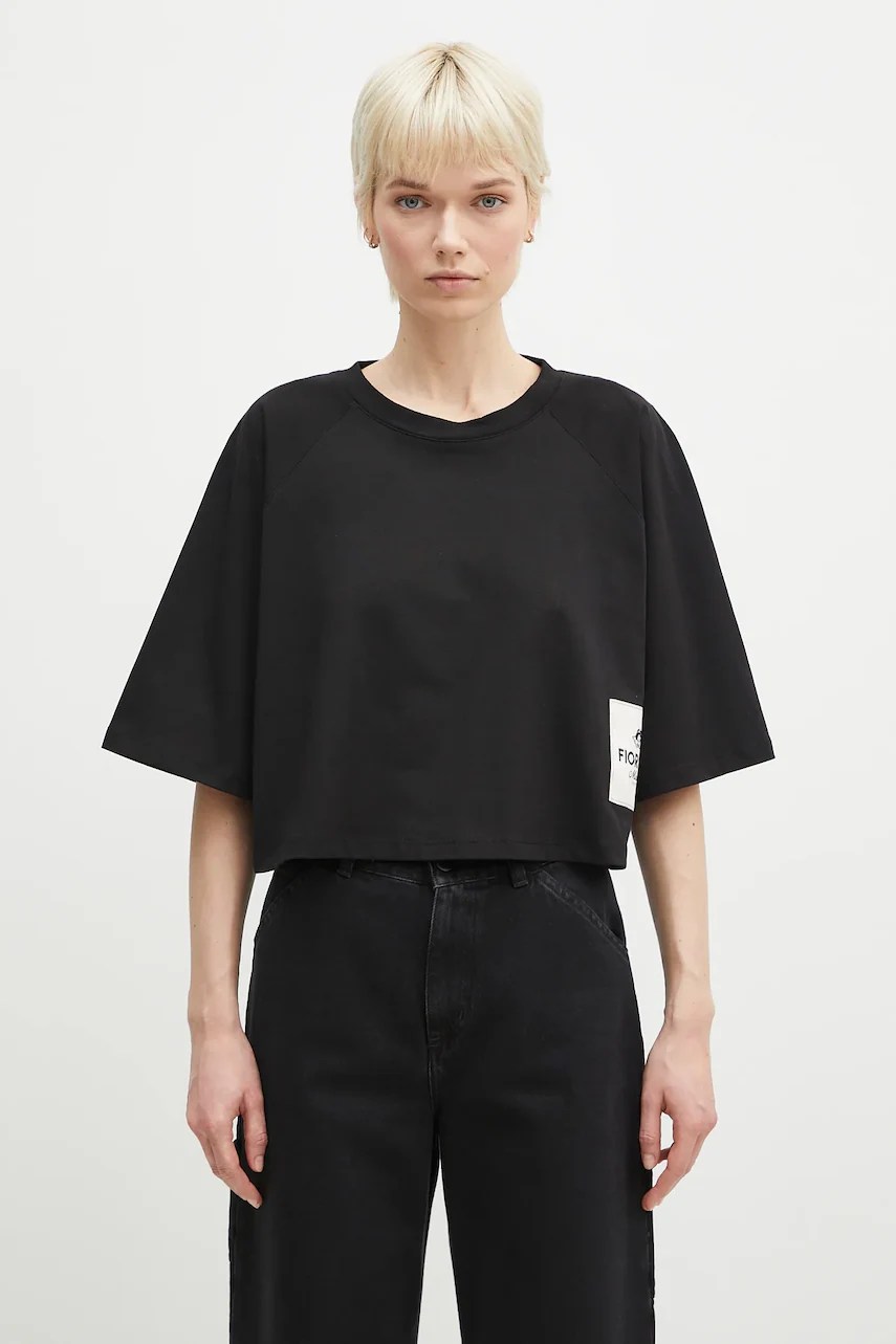 Fiorucci tricou Cropped cu etichetă Logo Fiorucci tricou Cropped cu etichetă Logo