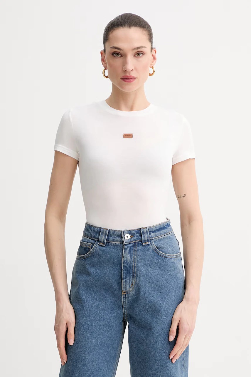 Tricou basic pentru femei la mania din modal MEG Tricou basic pentru femei la mania din modal MEG