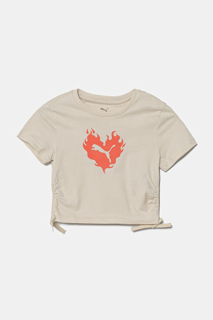 Tricou puma de bumbac pentru copii FLAMING LOVE Knotted Tee Tricou puma de bumbac pentru copii FLAMING LOVE Knotted Tee