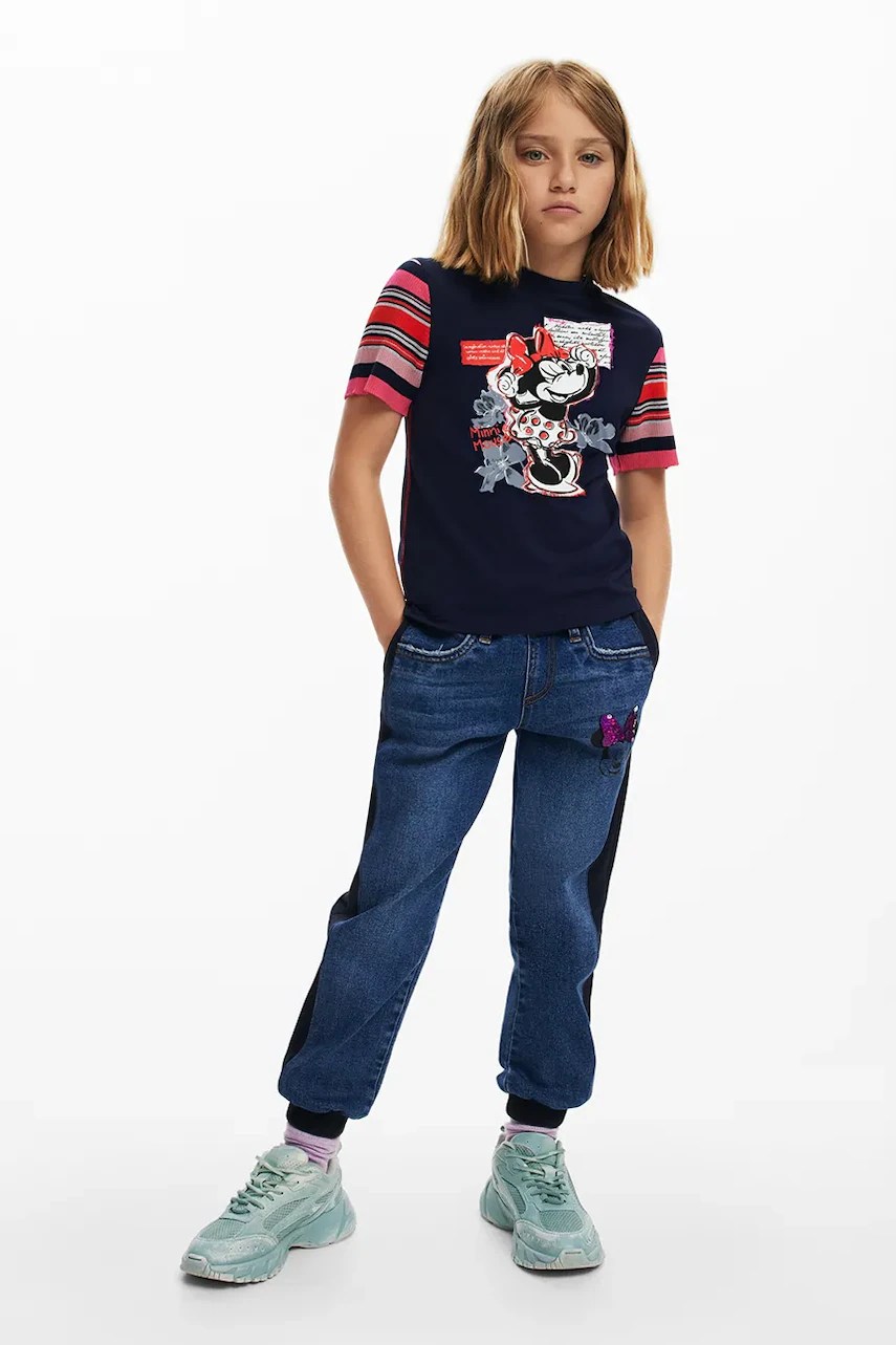 Tricou desigual din bumbac pentru copii x Disney Tricou desigual din bumbac pentru copii x Disney