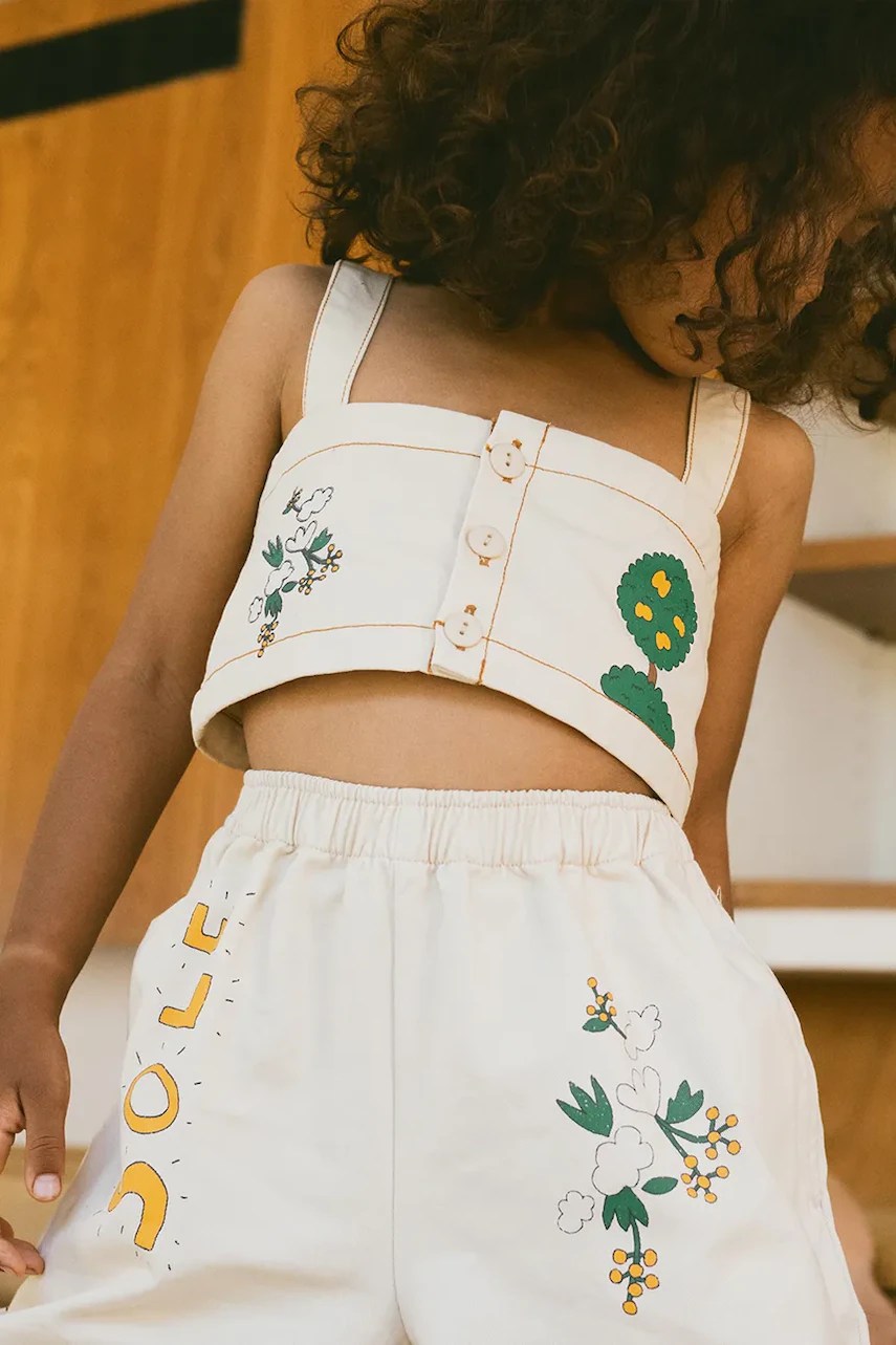 Top copii tinycottons ARTSY TREE CROP TOP Top copii tinycottons ARTSY TREE CROP TOP