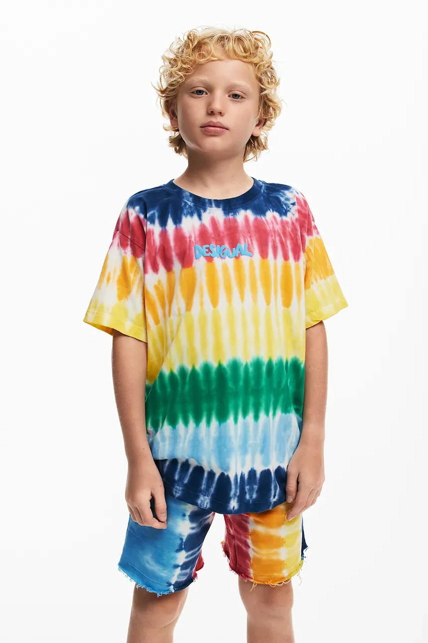 Tricou desigual din bumbac pentru copii Tricou desigual din bumbac pentru copii