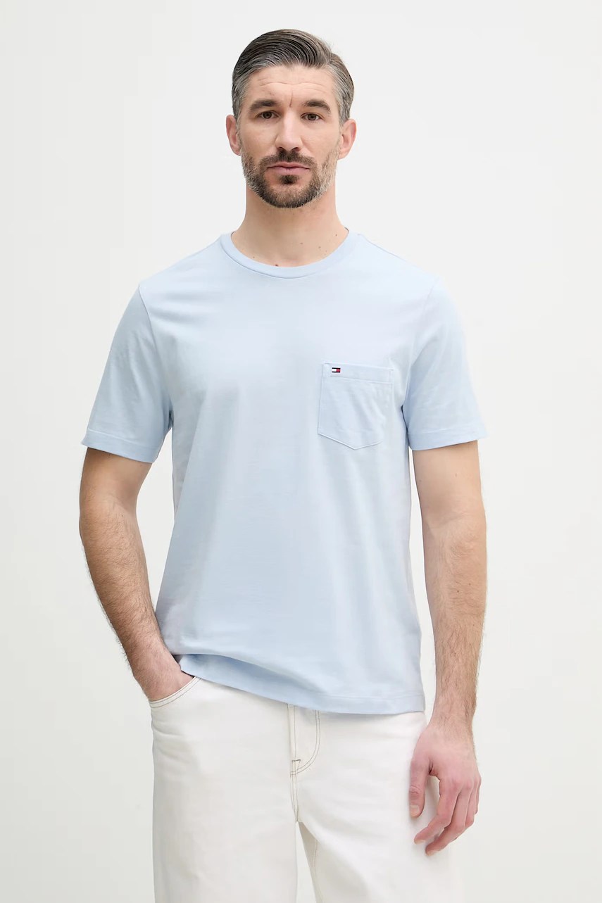 Tricou bărbătesc din bumbac tommy hilfiger Tricou bărbătesc din bumbac tommy hilfiger