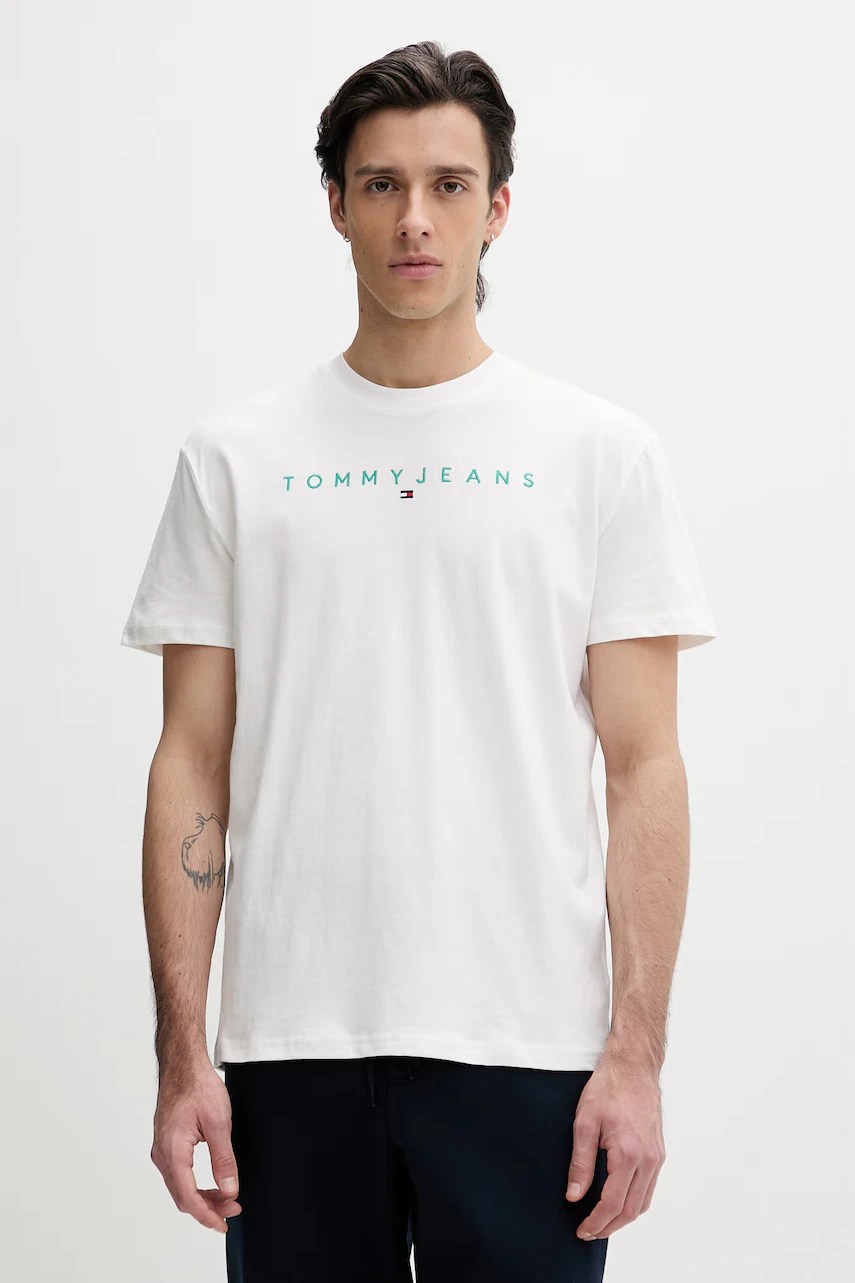 Tricou bărbați tommy jeans din bumbac Tricou bărbați tommy jeans din bumbac
