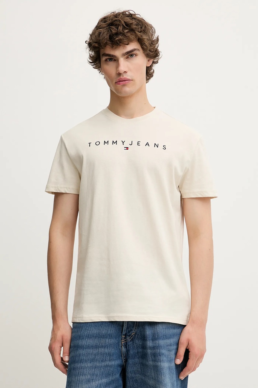 Tricou masculin tommy jeans din bumbac Tricou masculin tommy jeans din bumbac