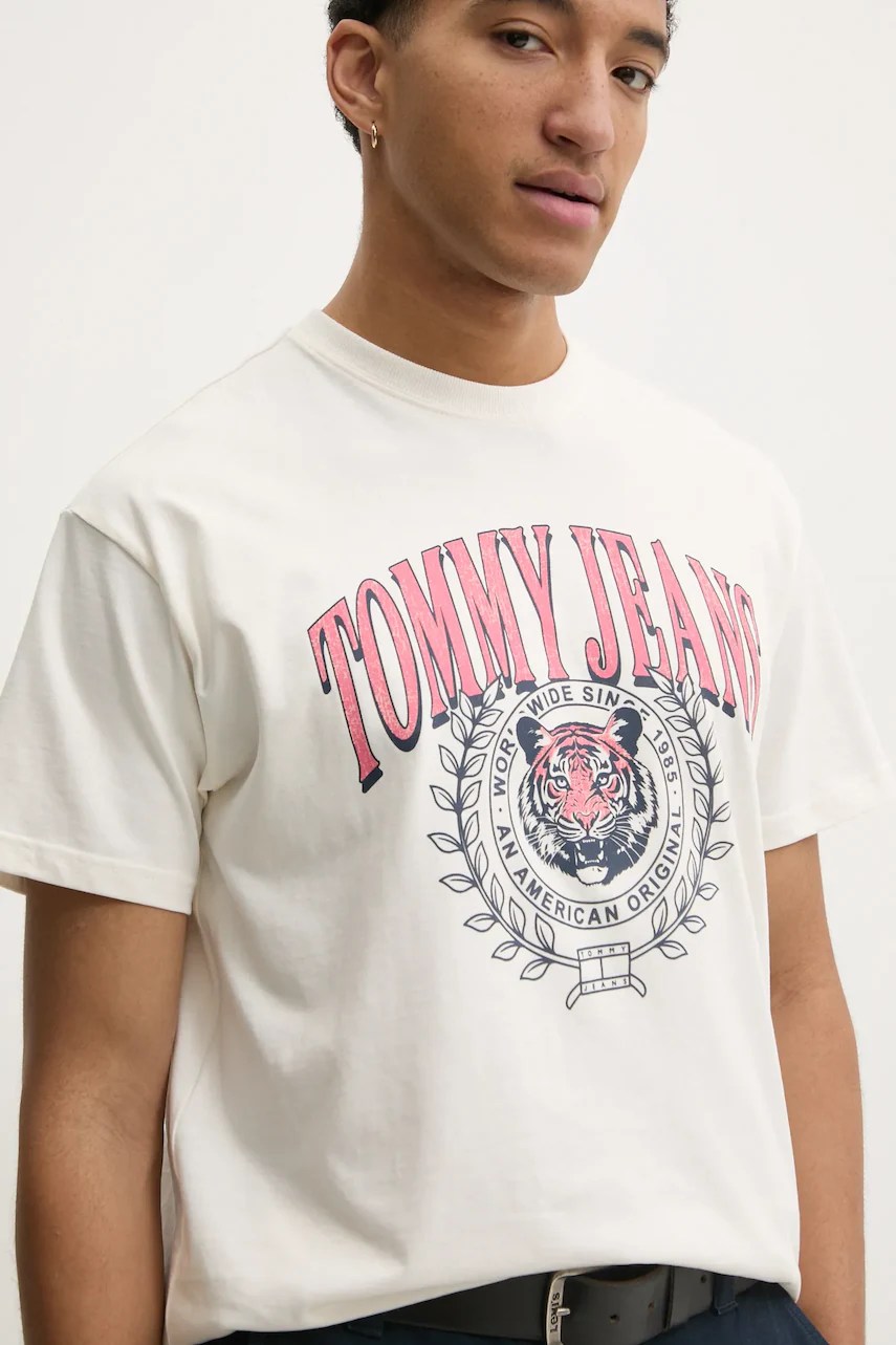 Tricou tommy jeans din bumbac Tricou tommy jeans din bumbac