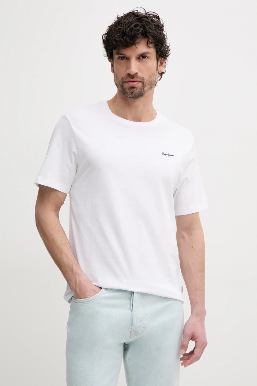 Tricou din bumbac pepe jeans BACK CLAG Tricou din bumbac pepe jeans BACK CLAG