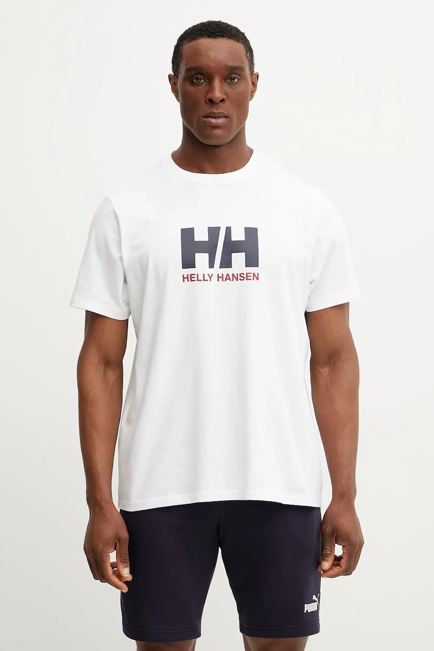 Tricou helly hansen HH LOGO din bumbac Tricou helly hansen HH LOGO din bumbac