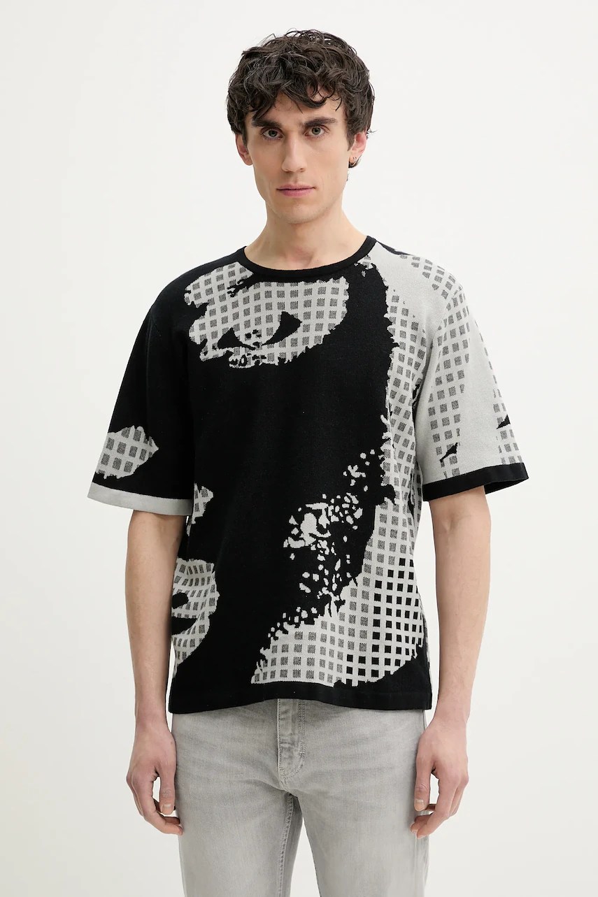 Pulover desigual din bumbac PALERMO Pulover desigual din bumbac PALERMO