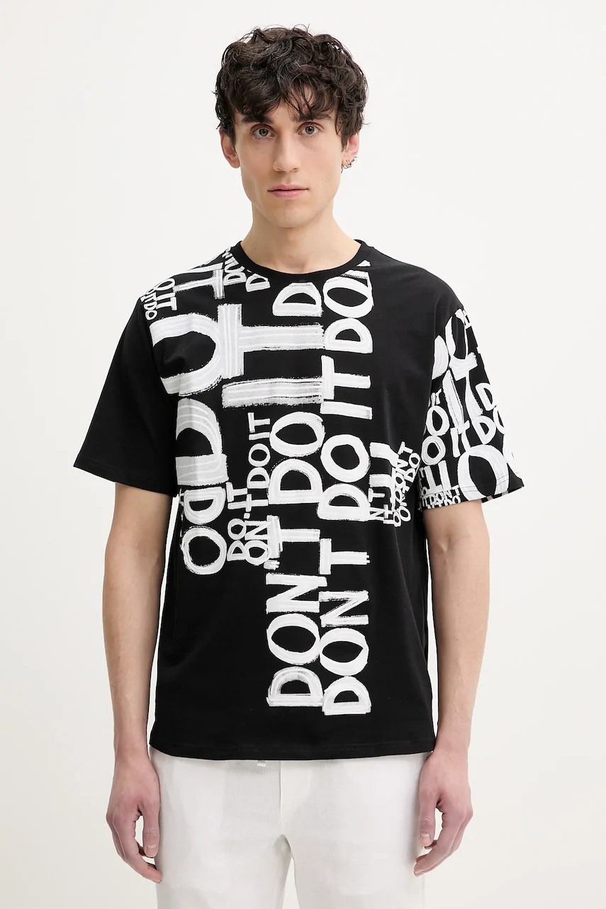 Tricou din bumbac desigual MAN MILAN Tricou din bumbac desigual MAN MILAN