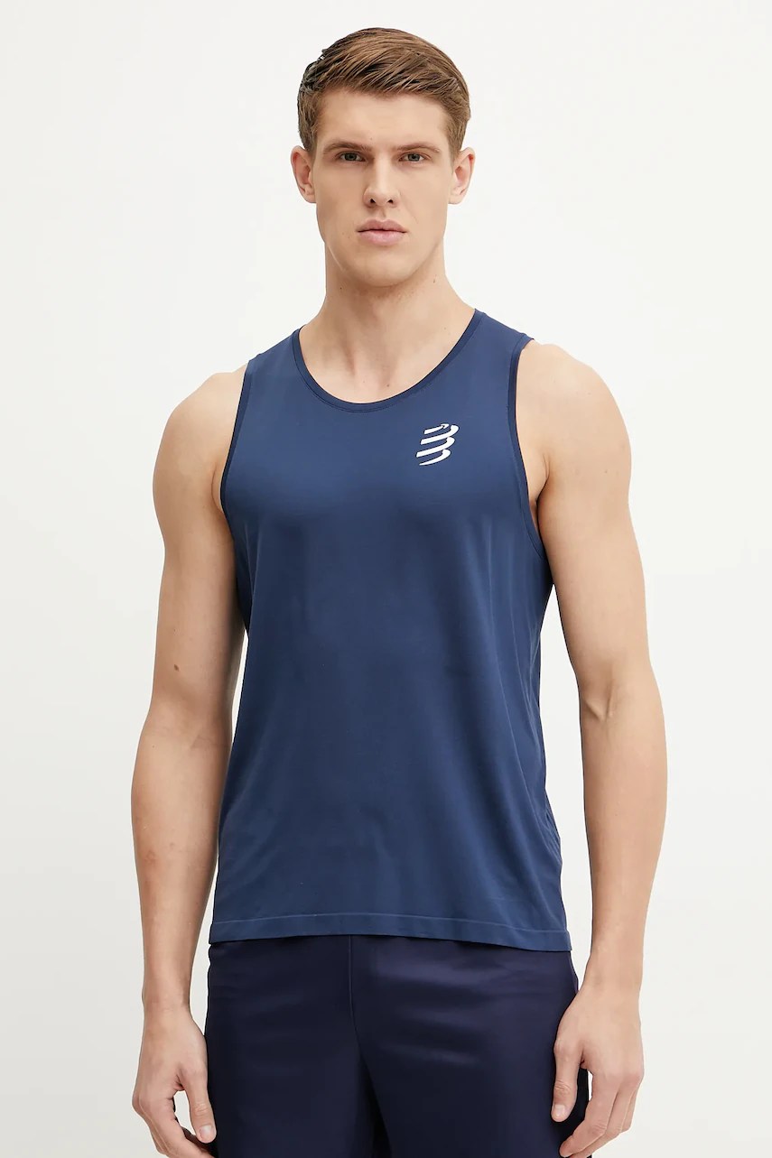 Tricou de alergare fără mâneci compressport Tricou de alergare fără mâneci compressport