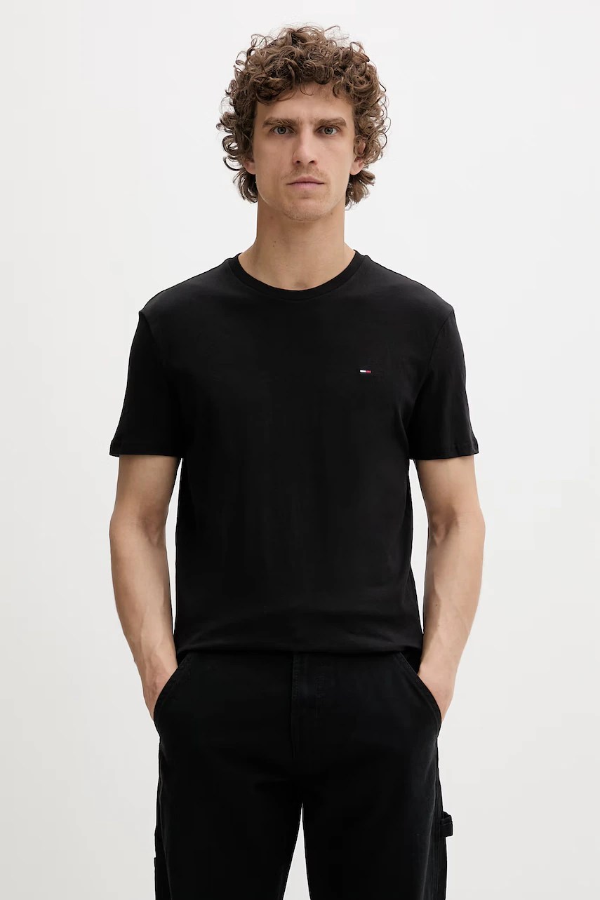 Tricou bărbătesc din bumbac tommy jeans – pachet de 3 Tricou bărbătesc din bumbac tommy jeans – pachet de 3