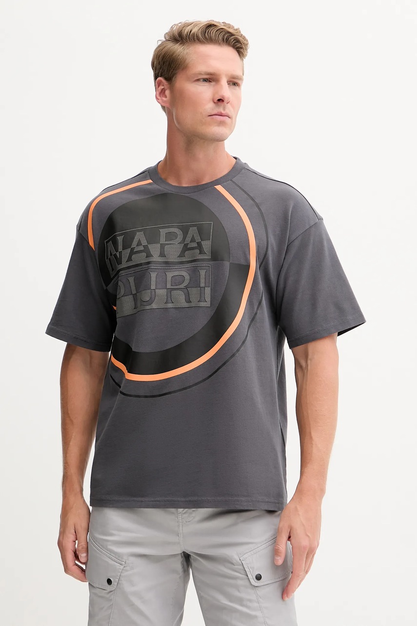 Tricou din bumbac napapijri s-tusco Tricou din bumbac napapijri s-tusco