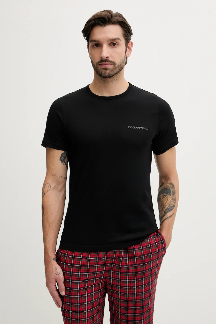Tricou lounge 2-pack din bumbac emporio armani underwear Tricou lounge 2-pack din bumbac emporio armani underwear