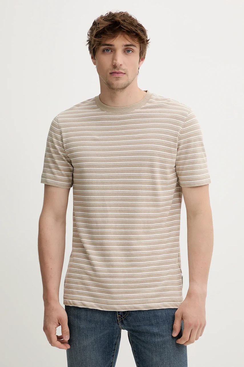 Tricou marc o’polo din amestec de in Tricou marc o’polo din amestec de in