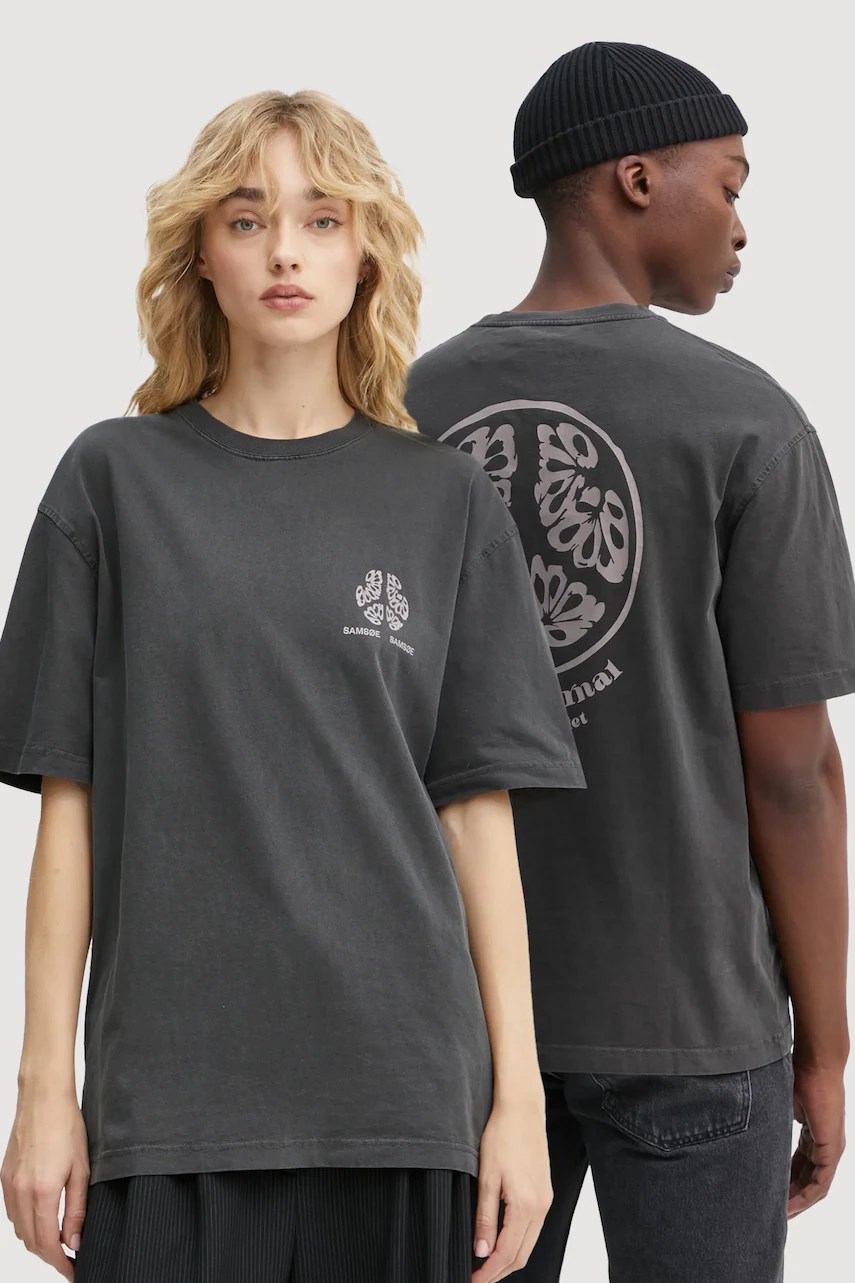 Tricou din bumbac samsoe samsoe SAJOURNAL Tricou din bumbac samsoe samsoe SAJOURNAL