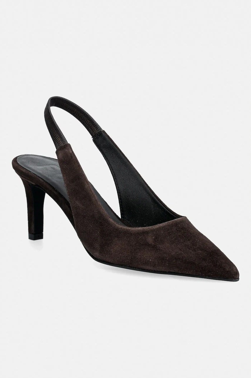 Pantofi Slingback furla din piele întoarsă Pantofi Slingback furla din piele întoarsă