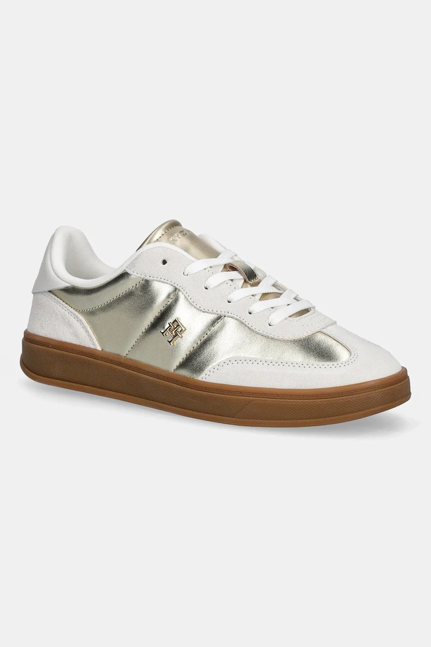 Sneakers tommy hilfiger din piele MU JACKIE METALLIC Sneakers tommy hilfiger din piele MU JACKIE METALLIC