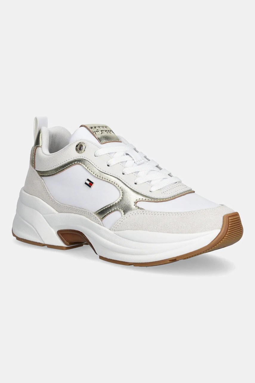 Sneakers tommy hilfiger din piele TH CHUNKY RUNNER METALLIC Sneakers tommy hilfiger din piele TH CHUNKY RUNNER METALLIC