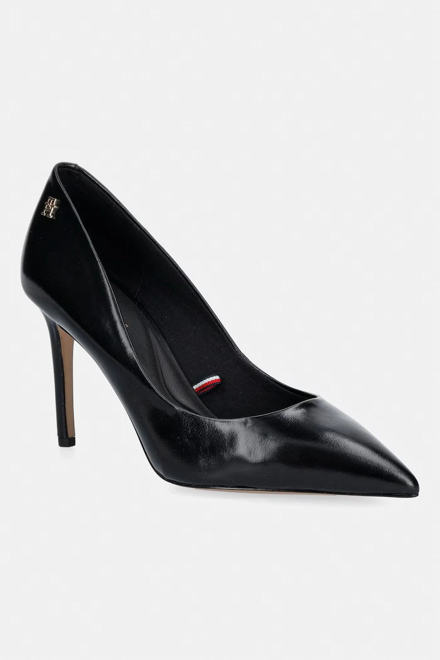 Tommy Hilfiger stiletto din piele ESSENTIAL POINTED PUMP Tommy Hilfiger stiletto din piele ESSENTIAL POINTED PUMP