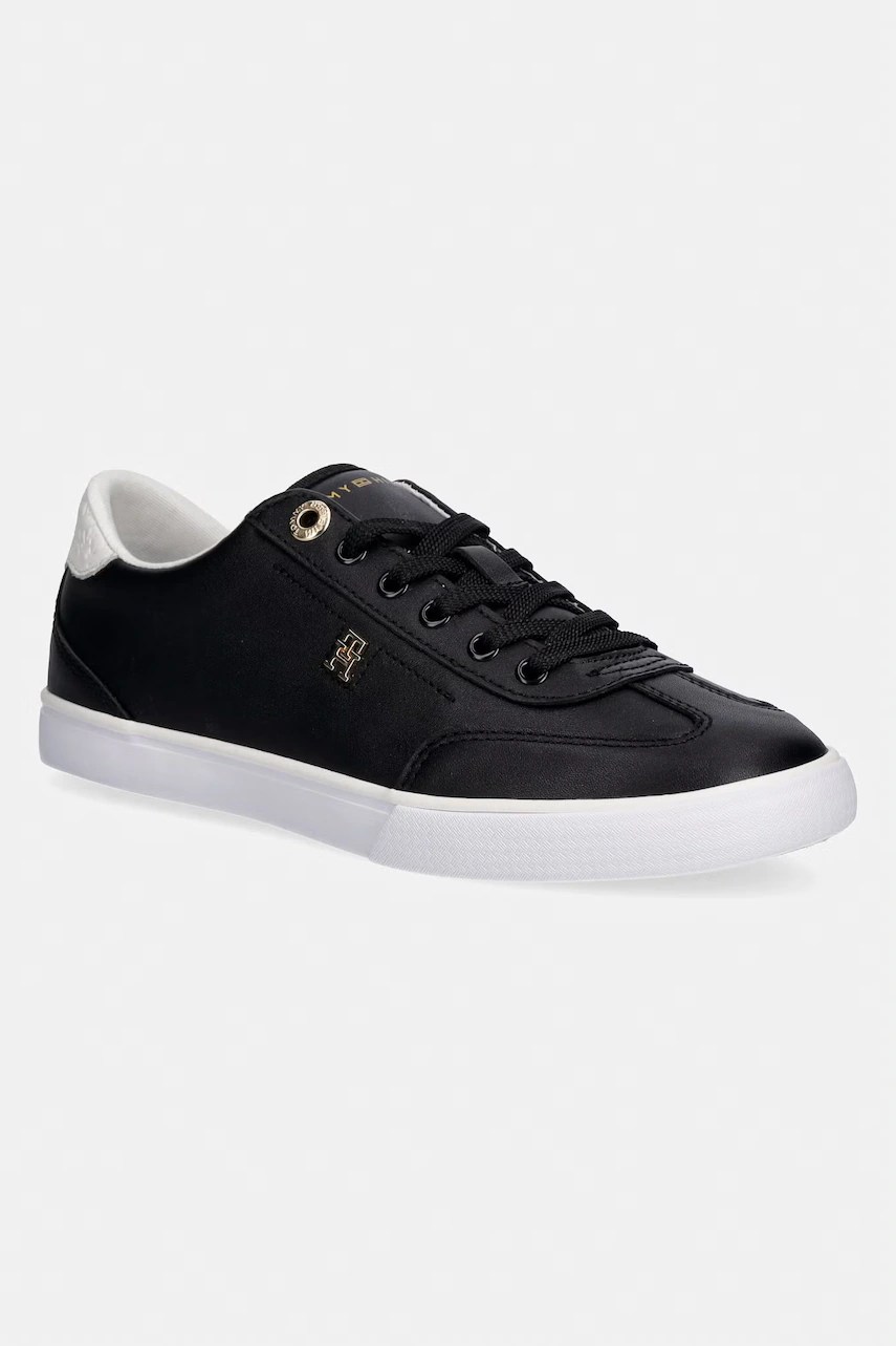 Teniși joși tommy hilfiger TH CHIC LOW PROFILE VULC pentru femei, din piele Teniși joși tommy hilfiger TH CHIC LOW PROFILE VULC pentru femei, din piele