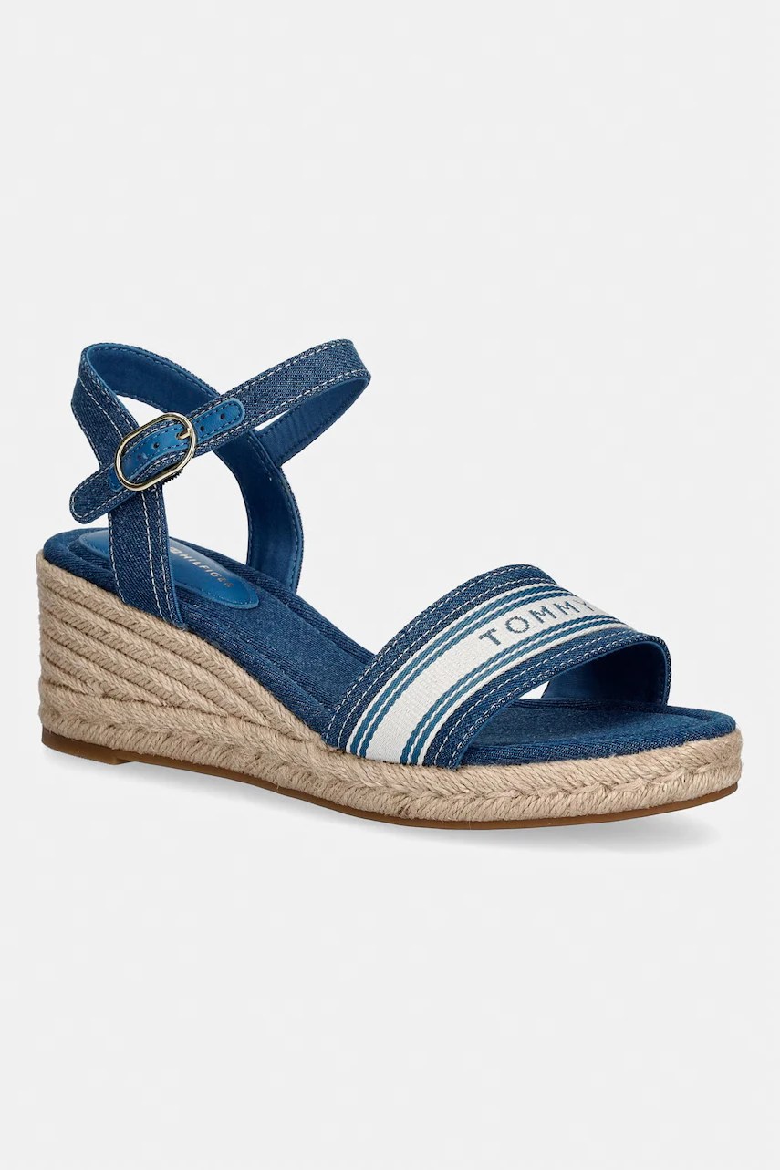 Sandale wedges tommy hilfiger MID WEDGE ESPAD WEBBING Sandale wedges tommy hilfiger MID WEDGE ESPAD WEBBING