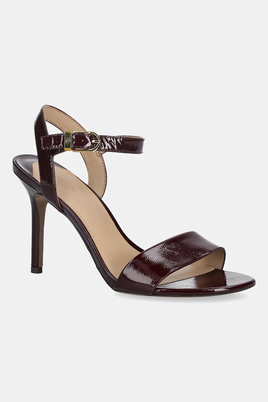 Sandale cu toc înalt din piele Gwen de la lauren ralph lauren Sandale cu toc înalt din piele Gwen de la lauren ralph lauren