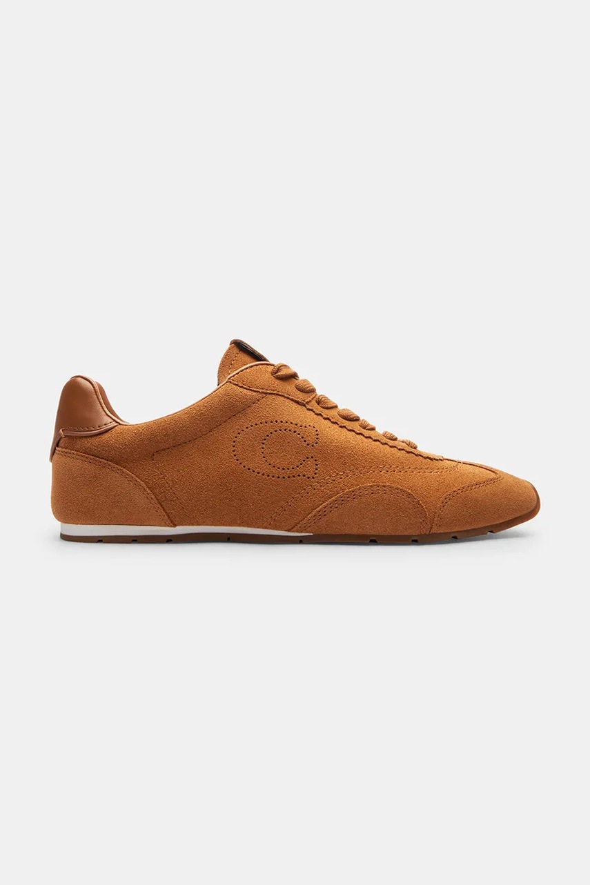Sneakers coach din piele întoarsă – Flat Sneaker Sneakers coach din piele întoarsă – Flat Sneaker