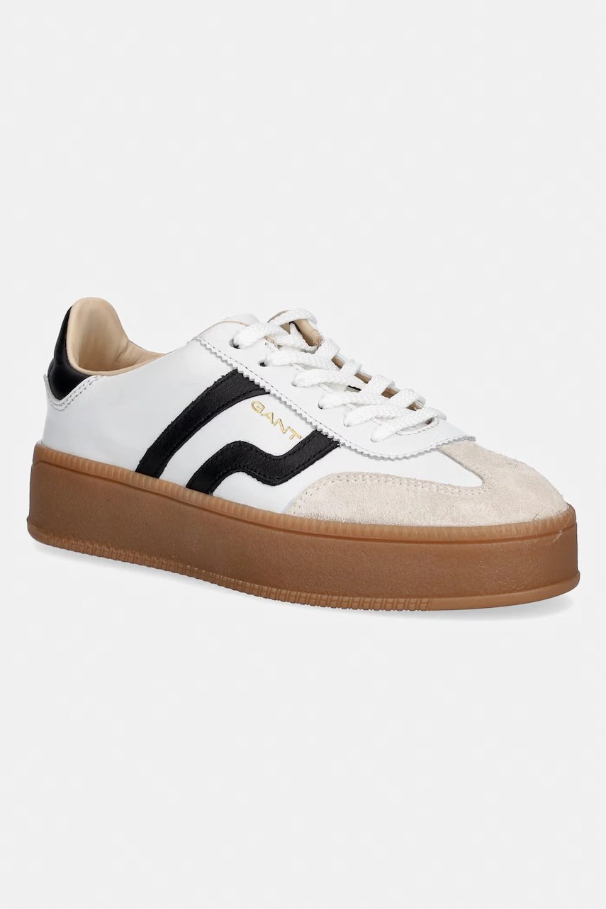 Gant sneakers din piele Cuzmani cu platformă de 4 cm Gant sneakers din piele Cuzmani cu platformă de 4 cm