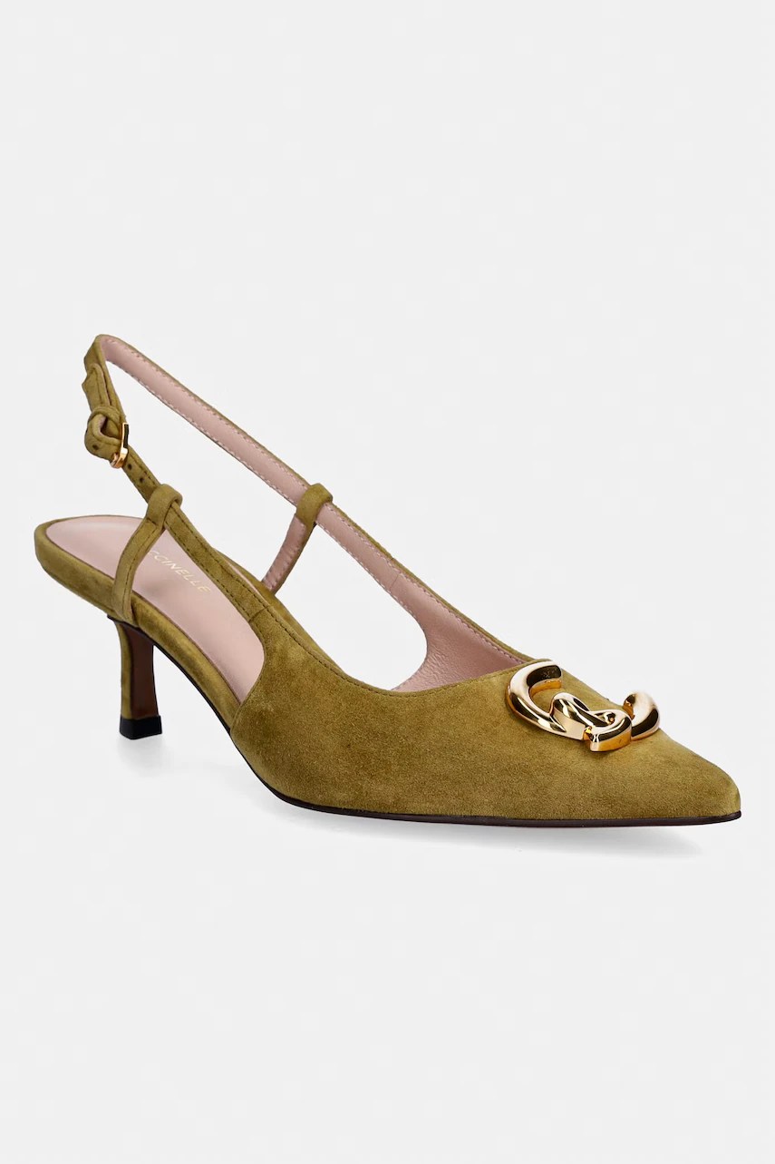 Coccinelle stilettos din piele întoarsă Coccinelle stilettos din piele întoarsă