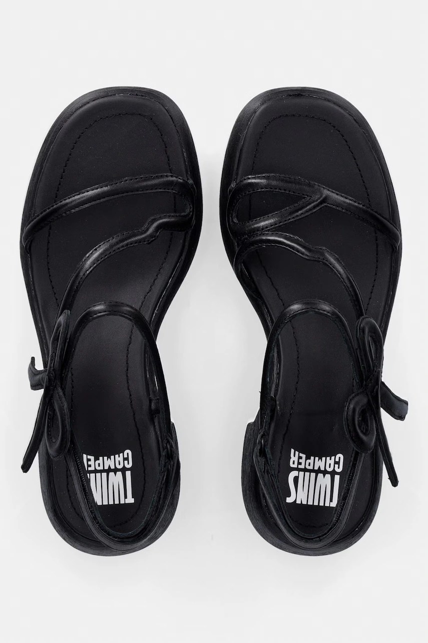 Sandale cu toc din piele camper TWS Sandale cu toc din piele camper TWS