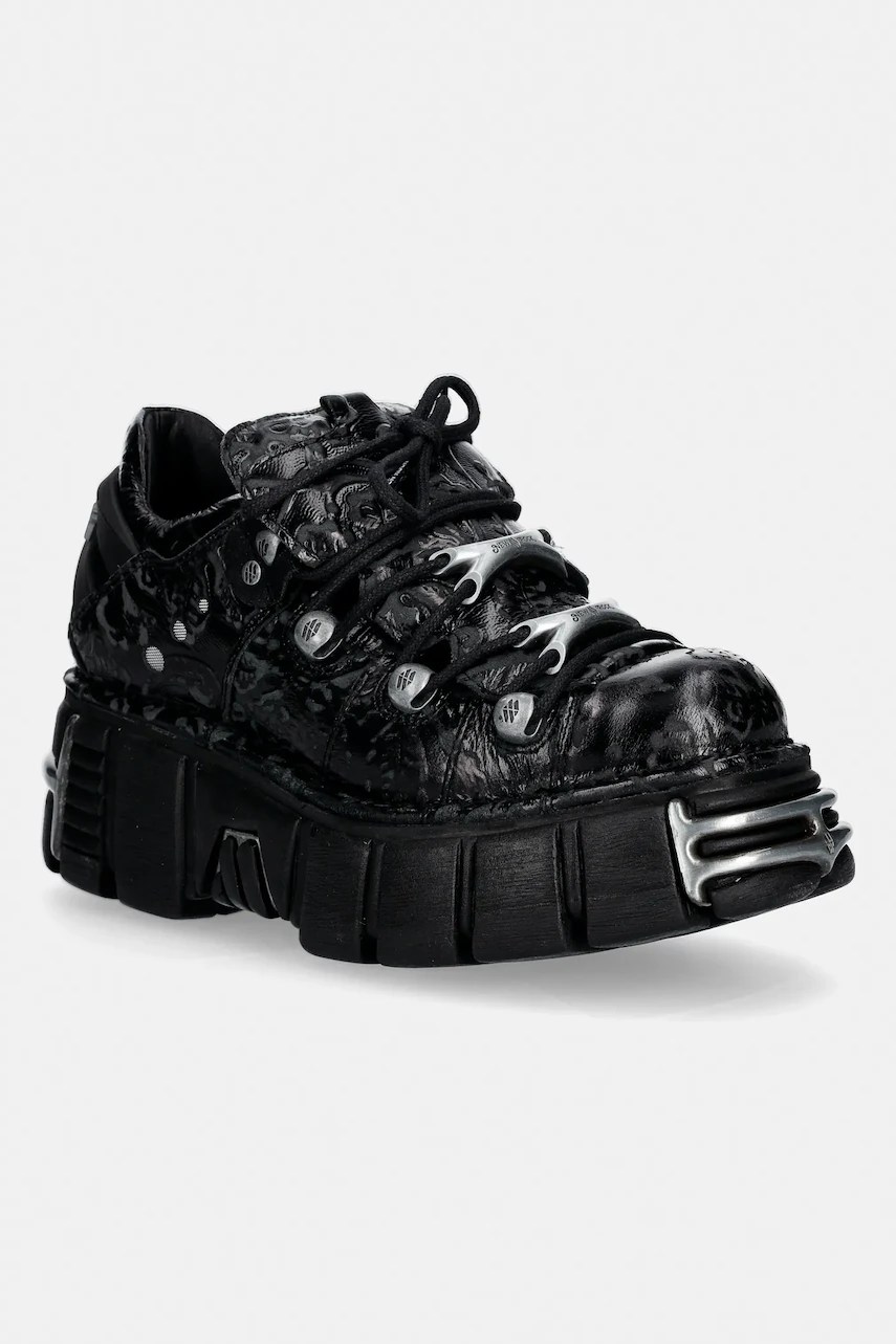 Sneakers new rock din piele VINTAGE FLOWER NEGRO, TOWER NEGRO ACERO Sneakers new rock din piele VINTAGE FLOWER NEGRO, TOWER NEGRO ACERO