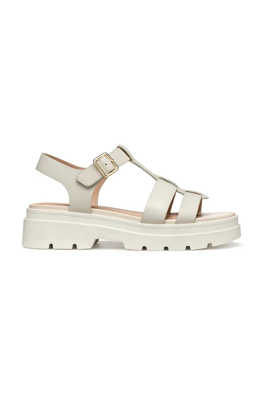 Sandale geox cu toc plat de damă din piele AACTERSB Sandale geox cu toc plat de damă din piele AACTERSB