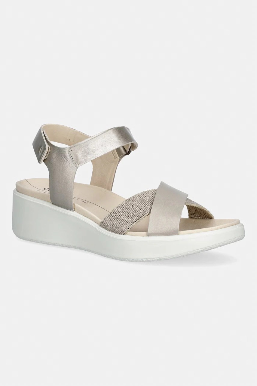 Sandale ecco pentru femei, din piele flowt wedge LX w Sandale ecco pentru femei, din piele flowt wedge LX w