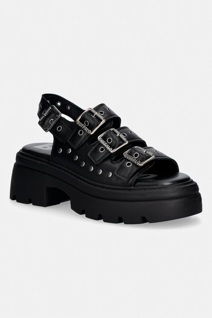 Sandale cu platformă pentru femei buffalo Vega Athena Buckle Sandale cu platformă pentru femei buffalo Vega Athena Buckle