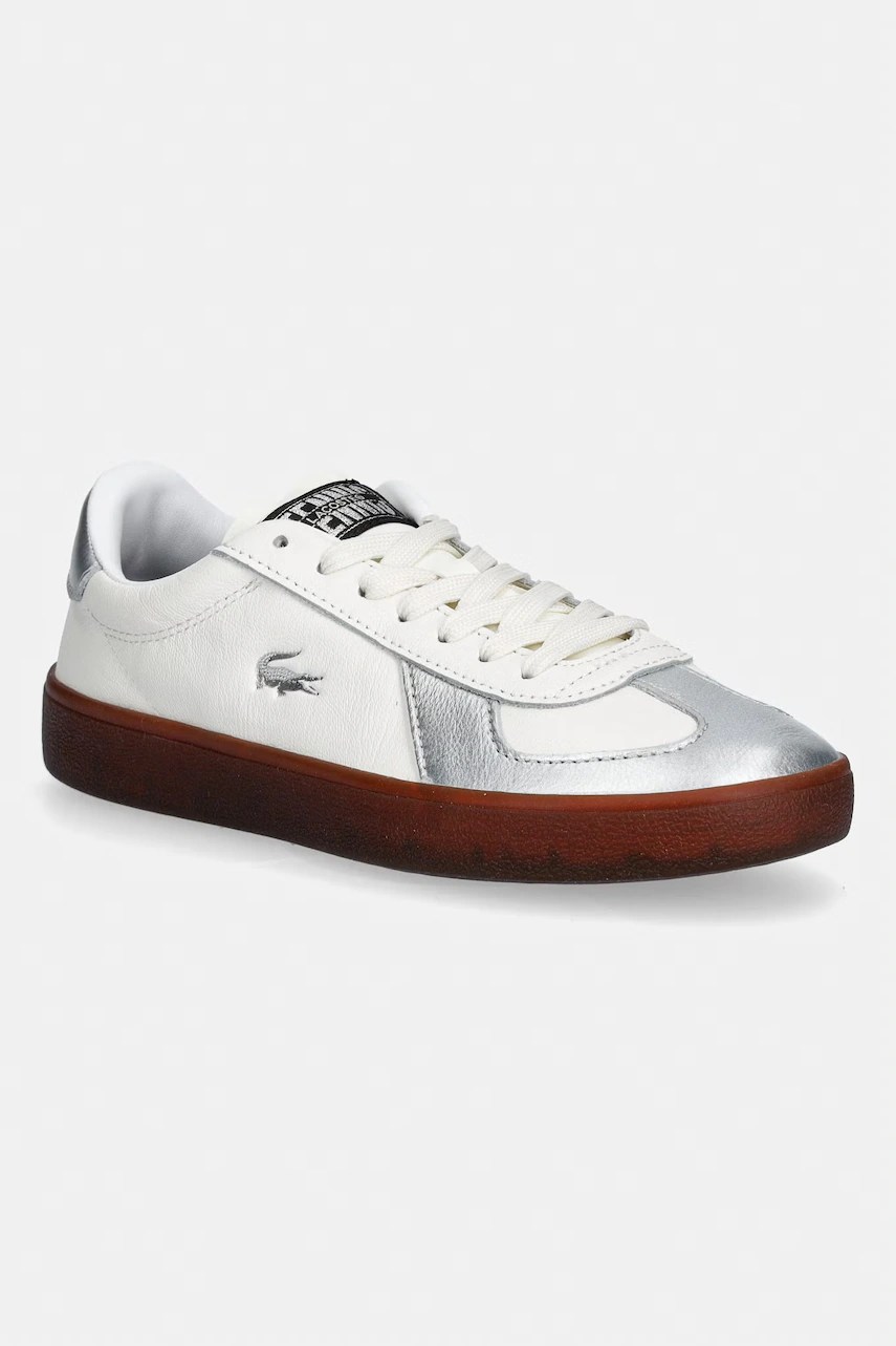 Lacoste sneakerși din piele Baseshot Pro Silver & Gold Pack Lacoste sneakerși din piele Baseshot Pro Silver & Gold Pack