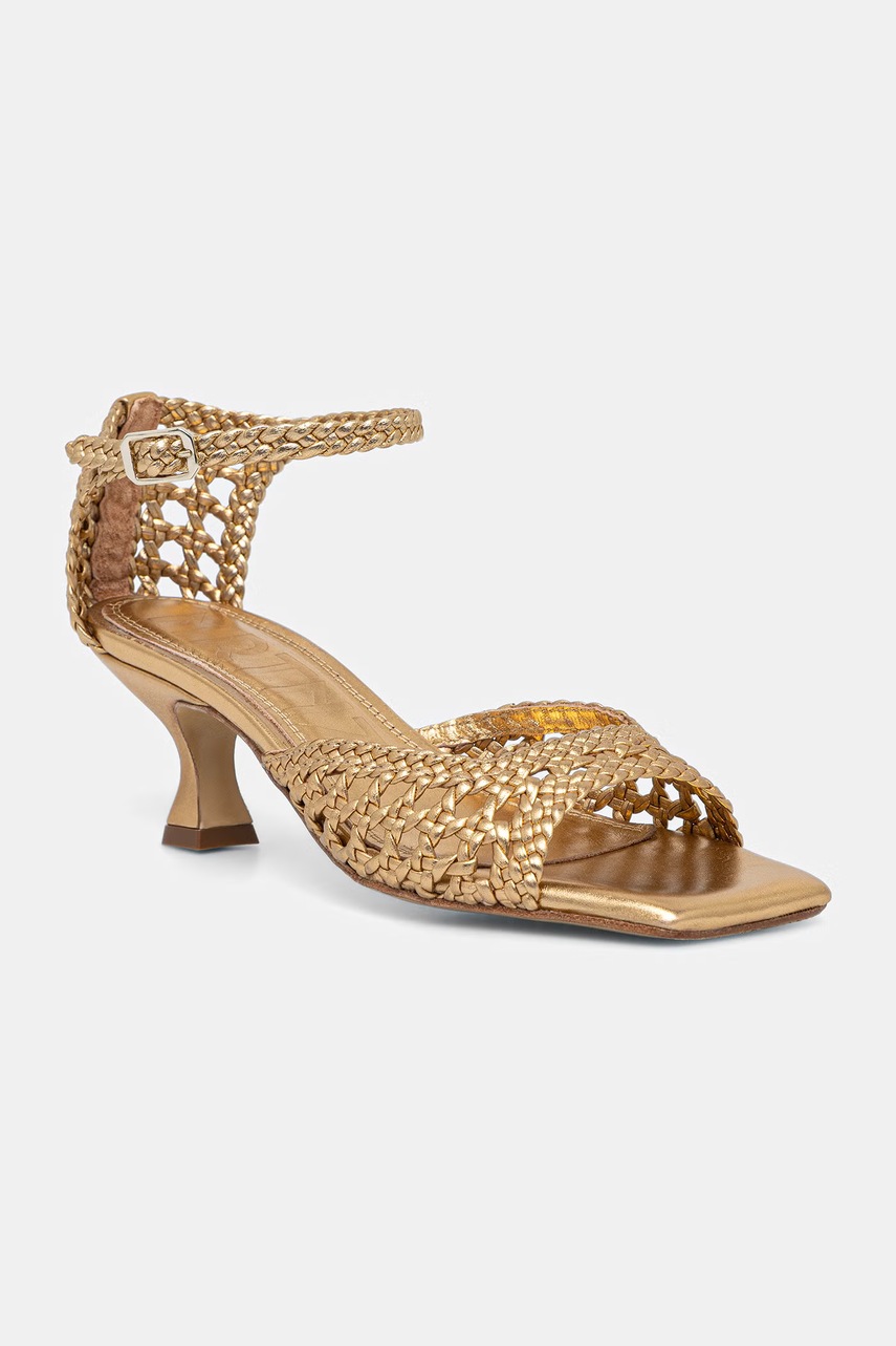 Souliers martinez sandale cu toc jos din piele VERONICA Souliers martinez sandale cu toc jos din piele VERONICA