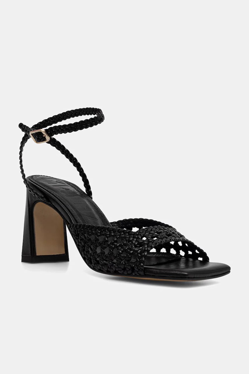 Souliers martinez sandale cu toc din piele LEA Souliers martinez sandale cu toc din piele LEA