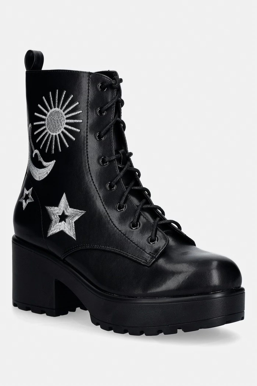 Botine koi footwear Astro Silver Star Moon Chunky Botine koi footwear Astro Silver Star Moon Chunky