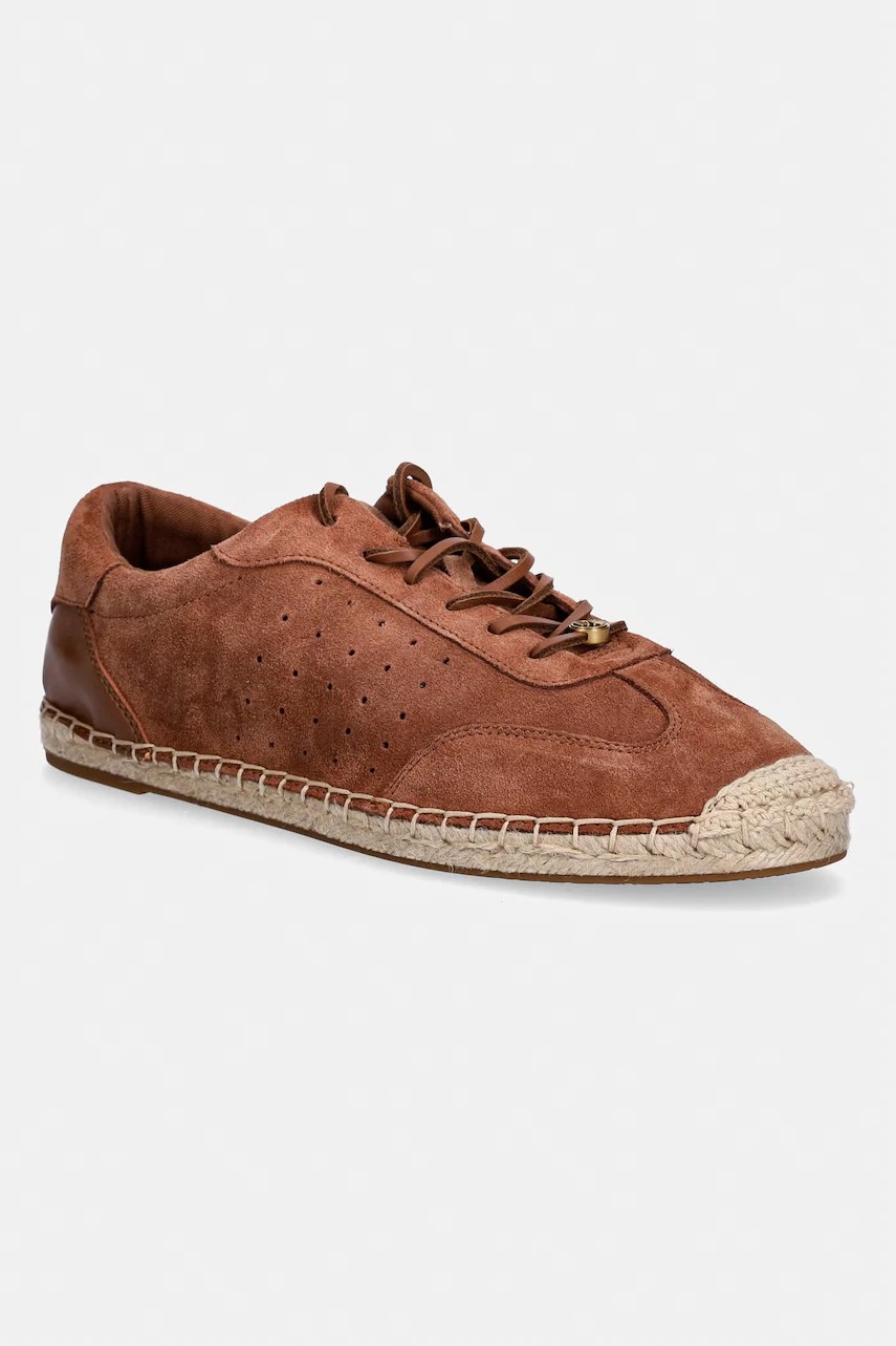 Michael MICHAEL kors ollie lace up espadrille sneakers pentru femei din piele întoarsă Michael MICHAEL kors ollie lace up espadrille sneakers pentru femei din piele întoarsă