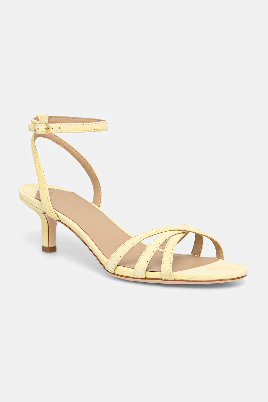 Sandale cu toc jos din piele întoarsă Kendyl de la lauren ralph lauren Sandale cu toc jos din piele întoarsă Kendyl de la lauren ralph lauren