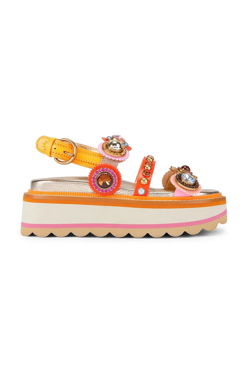 Sandale cu platformă pentru femei kurt geiger london Octavia Sling Flatform Sandale cu platformă pentru femei kurt geiger london Octavia Sling Flatform