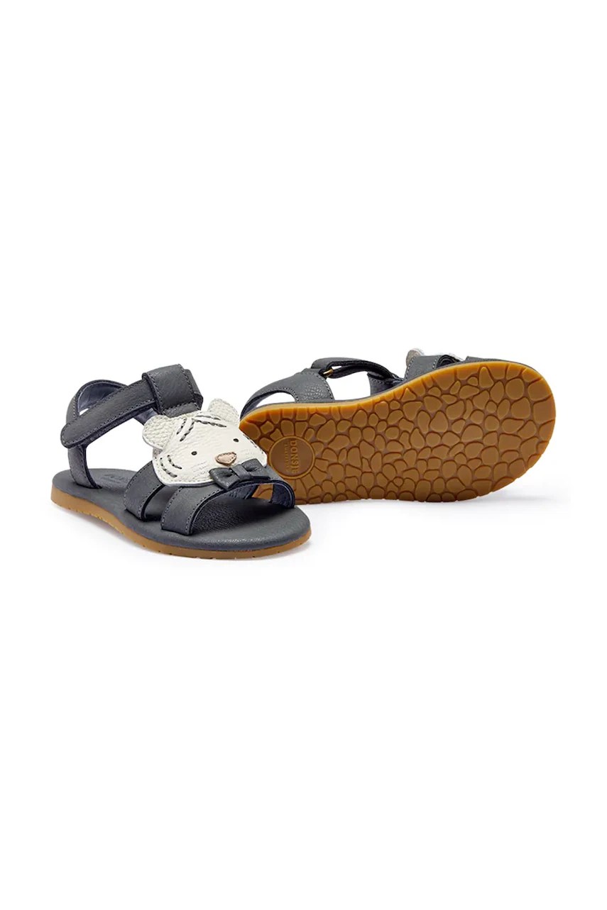 Sandale cu călcâiul deschis pentru copii donsje, piele naturală Dhalo Sandals Festive White Tiger Sandale cu călcâiul deschis pentru copii donsje, piele naturală Dhalo Sandals Festive White Tiger