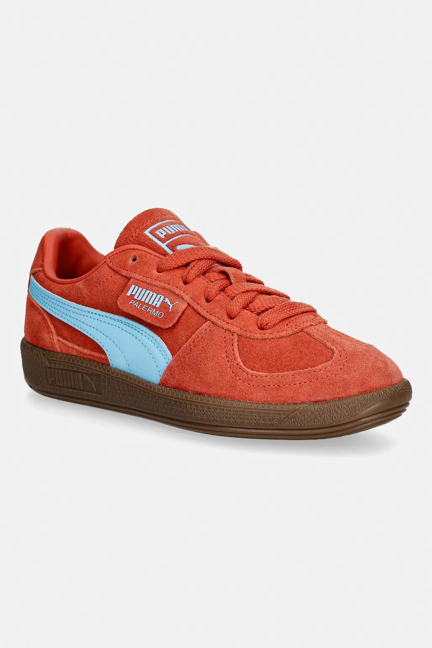 Puma palermo jr sneakers băieți din piele întoarsă Puma palermo jr sneakers băieți din piele întoarsă