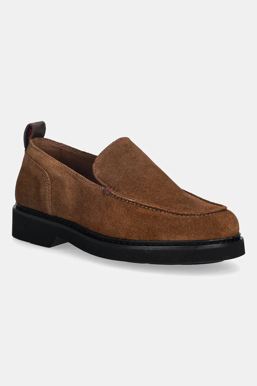 Mocasini bărbați tommy HILFIGER din piele întoarsă HILFIGER ULTRA LIGHT SDE LOAFER Mocasini bărbați tommy HILFIGER din piele întoarsă HILFIGER ULTRA LIGHT SDE LOAFER