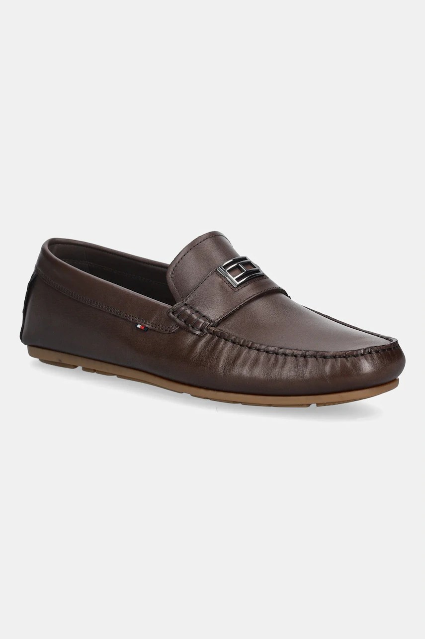 Mocasini tommy hilfiger din piele HARDWARE DRIVER SHOE Mocasini tommy hilfiger din piele HARDWARE DRIVER SHOE