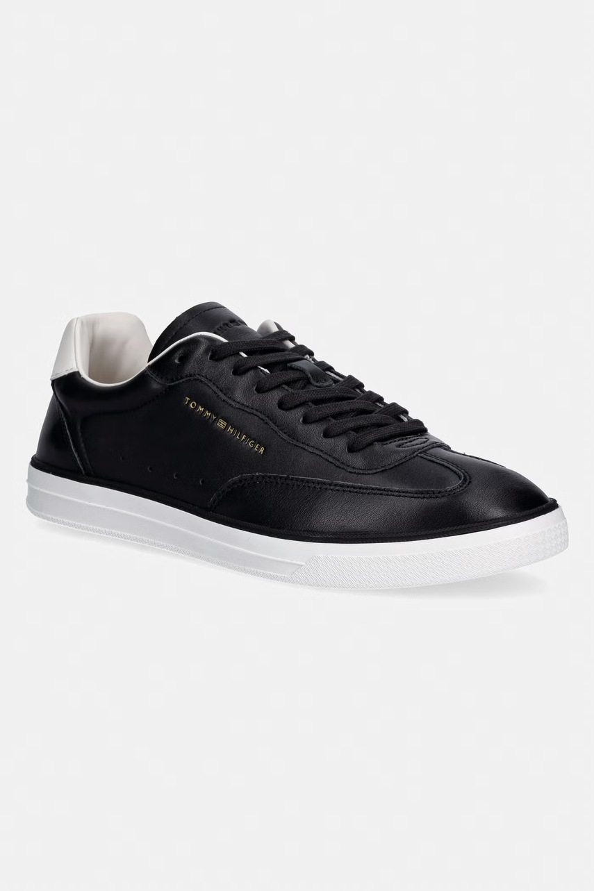 Sneakers bărbătești tommy hilfiger TH LO LUX LTH din piele Sneakers bărbătești tommy hilfiger TH LO LUX LTH din piele